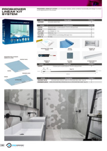 PROSHOWER Linear Kit System Fashion Design Innovative Solution for Bathroom Flooring <b>Accessories</b> Combines Functionality - Product Image 2