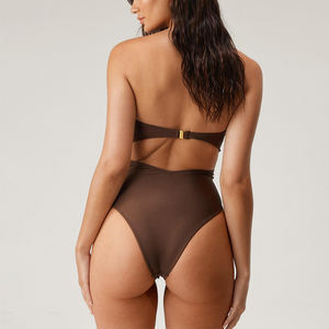 Nueva llegada mujer traje de baño de una pieza niñas más traje de baño de tamaño - Product Image 5