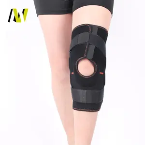 可调式压缩氯丁橡胶护膝开放式髌骨护膝，带硅带钢筋，用于止痛护膝