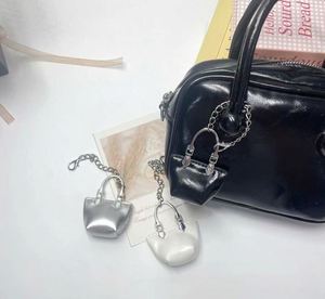 Mini Handbag Keychains Set Assorted Colors PU Leather Small Purse <b>Key</b> <b>Rings</b> Bag Charms Fashion Accessories for Women Gifts - Product Image 5