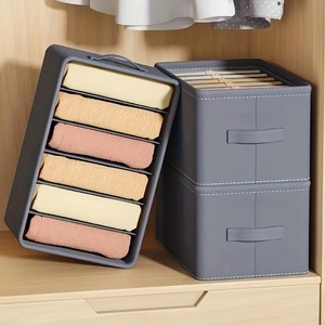 Closet Organizer Jeans Organization <b>Storage</b> Box with Cover <b>Clothes</b> Organization Drawer Organizer Cabinet Pants <b>Storage</b> Organizer - Product Image 3