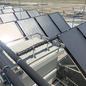 Flat-Plate Solar Water <b>Heater</b> Aluminum Housing Slope Roof Installation Thermosyphon Passive System Energy Saving - Product Image 1