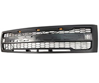 Accessoires extérieurs automobiles Nouvelle calandre en maille ABS pour Chevrolet Silverado 07-13 2007-2013 Calandre avec lumière