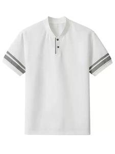เสื้อยืดผู้ชายผ้าฝ้าย 100% ราคาส่งถูก รับสกรีนลายกราฟิก เสื้อยืดโอเวอร์ไซส์ทรงหลวมไหล่ตก - Product Image 2