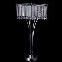 Vases Dorés de Mariage Centres de Table Supports de Fleurs en Cristal Style Chandelier Vases Floraux pour Tables de Réception Fêtes Décoration Maison