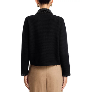 Cárdigan <span class=keywords><strong>de</strong></span> Punto Suave y Elegante para <span class=keywords><strong>Mujer</strong></span>, <span class=keywords><strong>Marca</strong></span> SONGQI, Ecológico, con Cuello Desmontable, Botones Frontales y Puños Adornados con Imitación <span class=keywords><strong>de</strong></span> Perlas - Product Image 2