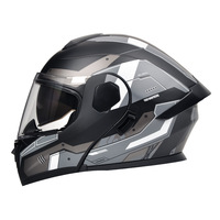 Casque de moto intégral certifié DOT en ABS, design modulaire rabattable pour la modification/amélioration, utilisation quatre saisons, taille 55-62 cm, M-XXL