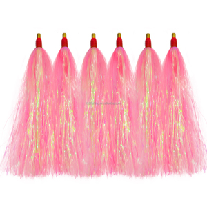11.5cm Fishing Lure Flash Teaser Tail Bucktail Teaser Jig Bait Sea Striker Bucktail Tube Teaser Bait <span class=keywords><strong>per</strong></span> la pesca in acqua salata Acces - Product Image 4
