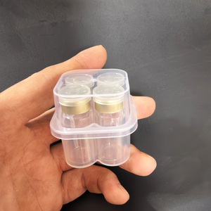 Cajas de plástico al por mayor para viales de 3 ml (4 unidades) y 10 ml (2 unidades), con capacidad para 2 viales de 3 ml y 2 viales de 10 ml, para envasado de péptidos. - Product Image 1