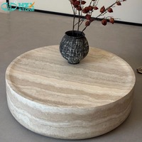 Table basse ronde HZX STONE FRP - Design moderne pour hôtel, salon et bureau - Durable et écologique