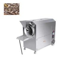 Machine de torréfaction de noix commerciale en acier inoxydable 25/ 50/ 100kg Machine de torréfaction d'arachides de cajou Autres machines de traitement de céréales