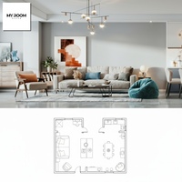 Diseño de Interiores Moderno y Renderizado 3D para Proyectos de Villas