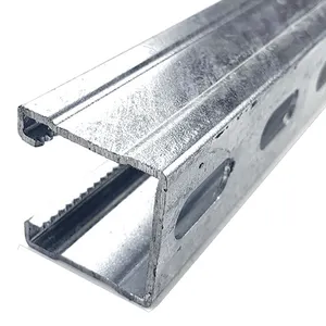 Thép mạ kẽm <span class=keywords><strong>Uni</strong></span> strut strut C hồ sơ đường sắt rãnh strut hỗ trợ U kênh 41x41 41x21 rãnh C kênh - Product Image 1
