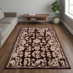 Traditional Floral Area <b>Rug</b> Rectangle Wool Acrylic Hand Tufted Medium Pile <b>Non</b> <b>Slip</b> Latex Backing Living Room Use - Product Image 5