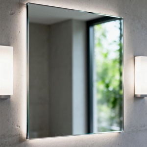 Verre miroir argenté en aluminium transparent en gros pour toutes les applications, épaisseur 3mm 4mm 5mm 6mm, découpe sur mesure, idéal pour les salles de sport - Product Image 1
