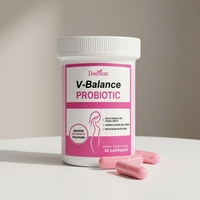 Capsules Probiotiques pour Femmes, Formule Douce pour l'Équilibre de la Flore Intime Féminine, Complément Alimentaire, 30 Comprimés, OEM, Marque Privée