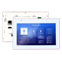 Tablette Android Portworld 7 pouces avec interface RJ485, panneaux de commande à distance sans fil pour la maison intelligente, automatisation brillante, écran tactile
