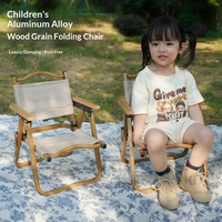Mini chaise pliante Kermit pour enfants, cadre en aluminium, pour camping en plein air, pique-nique, siège pliable portable pour bébé et tout-petit, léger