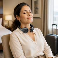 Nouveauté : Masseur cervical sans fil à impulsions, intensité réglable, pour la relaxation à domicile