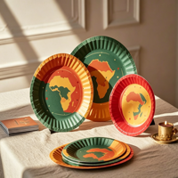 Assiettes en papier jetables robustes et personnalisées de haute qualité, fabriquées en Chine, pour les fêtes, biodégradables, écologiques et à prix raisonnable