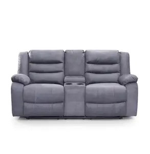 工厂便宜价格现代客厅手动皮革家庭影院躺椅沙发爱情座椅BRC-544