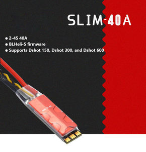 Contrôleur électronique de vitesse sans balais SLIM 40A 2-4S ESC pour modèles d'avions RC BLS Dshot 150/300/600, multirotor, quadricoptère - Product Image 2