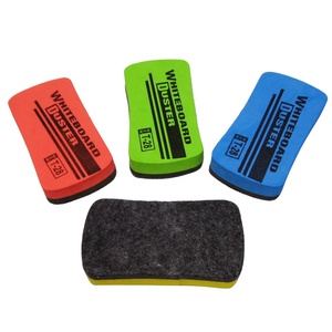 Trung Quốc nhà máy giá rẻ giá tùy chỉnh logo Văn Phòng TrườNg bảng đen tẩy EVA cảm thấy từ bảng trắng tẩy Khăn lau bụi cho bảng trắng - Product Image 2