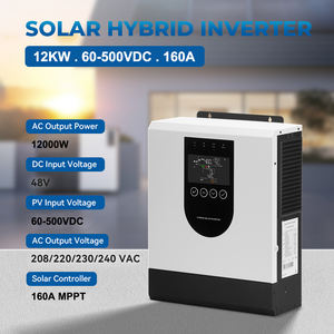 12KW โซลาร์48V แบบไฮบริดพร้อม MPPT 22OV ควบคุมการชาร์จพลังงานแสงอาทิตย์สำหรับใช้ในบ้าน - Product Image 2