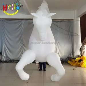 Hot Selling Colorful Street Parade Inflatable LED Horse Costume For Adult