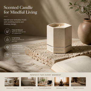 Candela Profumata in Cera di Soia con Etichetta Privata, Ceramica Esagonale Macchiettata, Logo Personalizzato, Fragranza di Lusso per la Casa, Regalo di San Valentino, Decorazione - Product Image 2