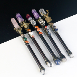 Natural Crystal Point Tower Wand Crystal <b>Magic</b> Stick for Feng Shui - Product Image 6