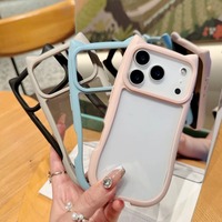 Coque de téléphone transparente 3D avec oreilles de chat pour iPhone 17, 17 Air, 16, 15, 14, 13, 12 Pro Max, 16 Plus, 11 – Protection blindée en PC et TPU