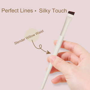 Eyeliner fin à lame plate Double extrémité moelleux minuscule ombre à paupières maquillage détail crayon pour les yeux brosse ensemble pinceau de maquillage yeux avec emballage - Product Image 3