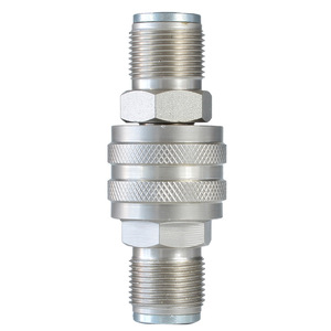 Connecteur rapide hydraulique LKJM M22*1.5, fileté, en acier au carbone zingué, pour vérin hydraulique - Product Image 1