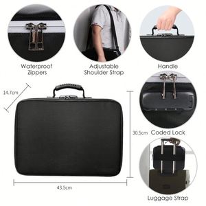 Sac de rangement pour documents de voyage imperméable OEM, ignifuge et verrouillable, organiseur de documents à usage spécial pour documents importants - Product Image 6