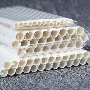 Designer Paper Straws Wholesale Eco Biodegradable Bubble Tea Paper Straws White Paper Drinking Straws 12mm