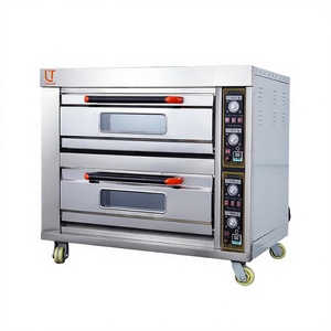 Four à sole électrique 2 niveaux 4 plateaux, neuf, pour usage domestique, restaurant, boulangerie, avec PLC et moteur, haute productivité - Product Image 2