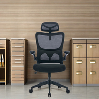 Vente en gros de chaise de bureau de direction pivotante moderne de luxe design à bascule confortable avec appui-tête réglable tissu fer
