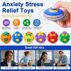 Juguete Sensorial Antiestrés Multicolor para Niños y Adultos, Spinner Giratorio y de Presión, Venta al Por Mayor - Product Image 5