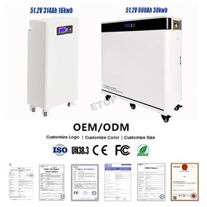 10 Years Warranty Roller Type Large Capacity 51.2V 600Ah 30kWh 10KW Semi-solid State Home Use <b>Solar</b> <b>Generator</b> Emergency - Product Image 4
