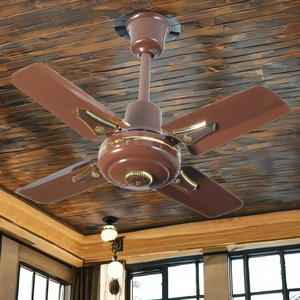 Ventilateur de plafond 24 pouces à moteur AC, marron cuivre, commande mécanique, pliable, en plastique, pour usage domestique et hôtelier, nouvelle arrivée, rafraîchisseur d'air - Product Image 6