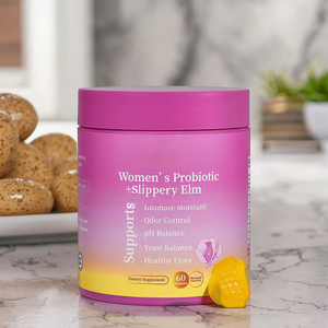2025 2 trong 1 nữ tính Probiotic của phụ nữ Probiotic và trơn <span class=keywords><strong>ELM</strong></span> Gummies dứa Probiotics cho phụ nữ PH cân bằng sức khỏe đường ruột - Product Image 6