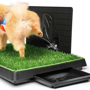 Hompet Almohadilla De Césped Para Perros Con Bandeja Grande, 29 X 20.5 Pulgadas, 2 Césped Artificial Reutilizables Para Orinal De Perros, Impermeables, Antideslizantes, Lavables, Caja De Arena