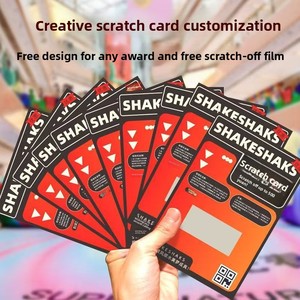 Tarjetas Rasca y Gana Personalizables para Eventos, Tarjetas de Lotería Creativas DIY, Tarjetas de Regalo para Catering - Product Image 4