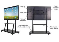 Système de visioconférence électronique interactif, tableau blanc intelligent, écran tactile 20 points, panneau interactif LED 4K, présentations, apprentissage