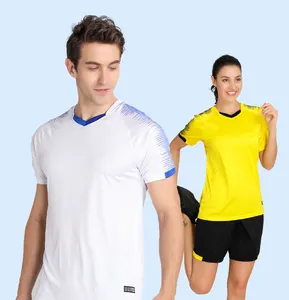 custom logo Man breathable men soccer jersey set soccer clothing breathable soccer wear tracksuit jersey set