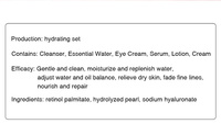 Produits de soin de la peau organiques très demandés, ensemble de soins de la peau en marque privée OEM