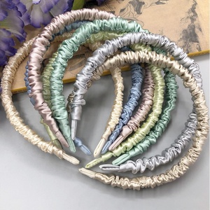 2025 Hotsale <strong>Silk</strong> <strong>Headband</strong> Girl 100% Mulberry <strong>Silk</strong> <strong>Headband</strong> for Girls - Product Image 2