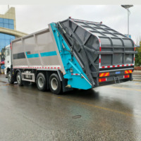 Compacteur de déchets à chargement arrière Shacman 30m³, fourni par le fabricant, compartiment scellé, camion de nettoyage municipal aux émissions Euro 6