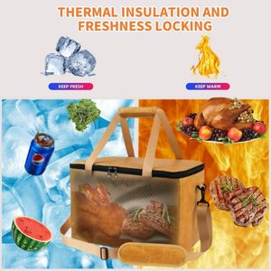 OEM Reusable Tyvek <b>Large</b> Capacity Waterproof <b>BBQ</b> Meat Resting Bag Zipper Closure Portable Foldable Wide Mouth for Brisket - Product Image 5